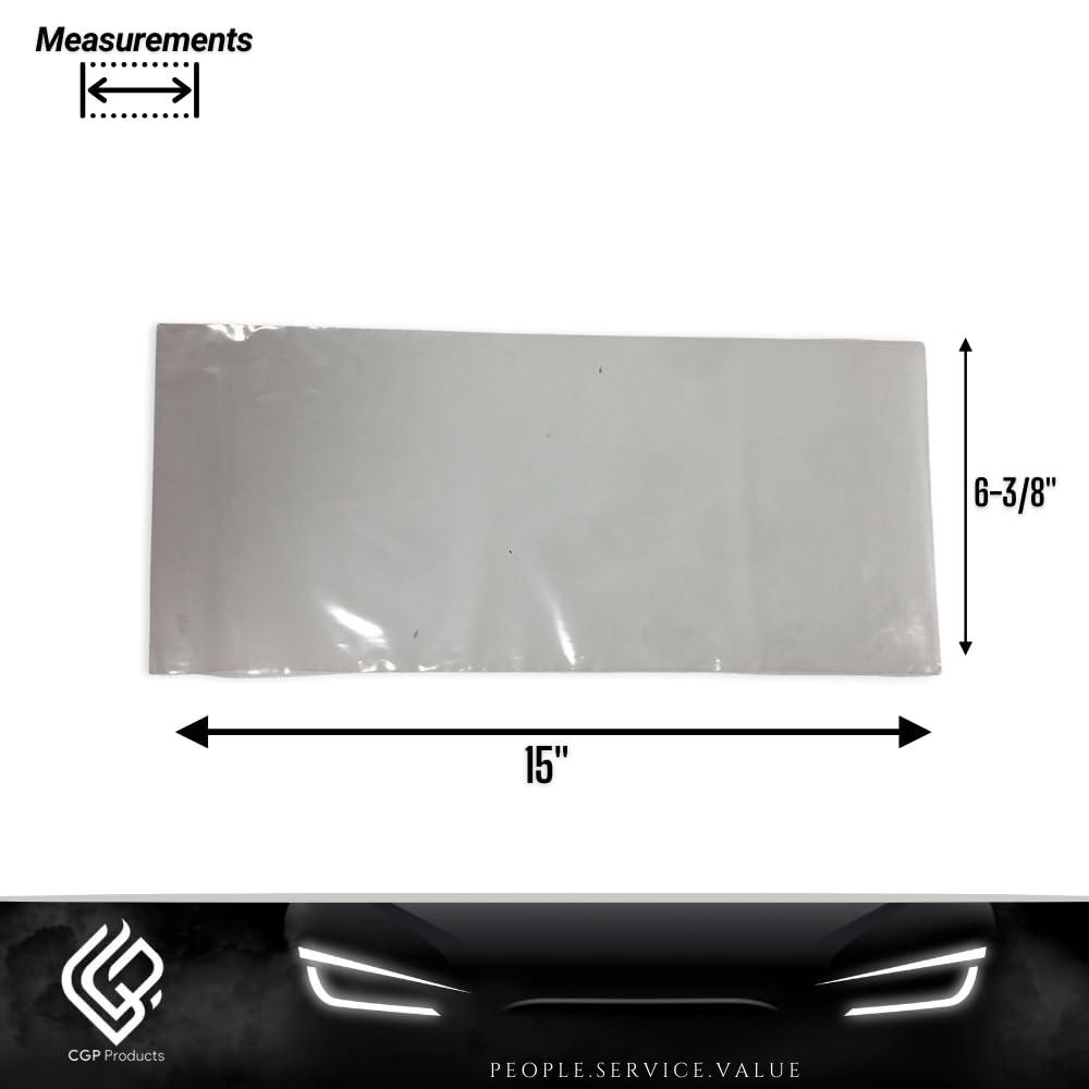 Generic License Plate Temporary Tag Plastic Bags (200 per Pack) (Double Pack)