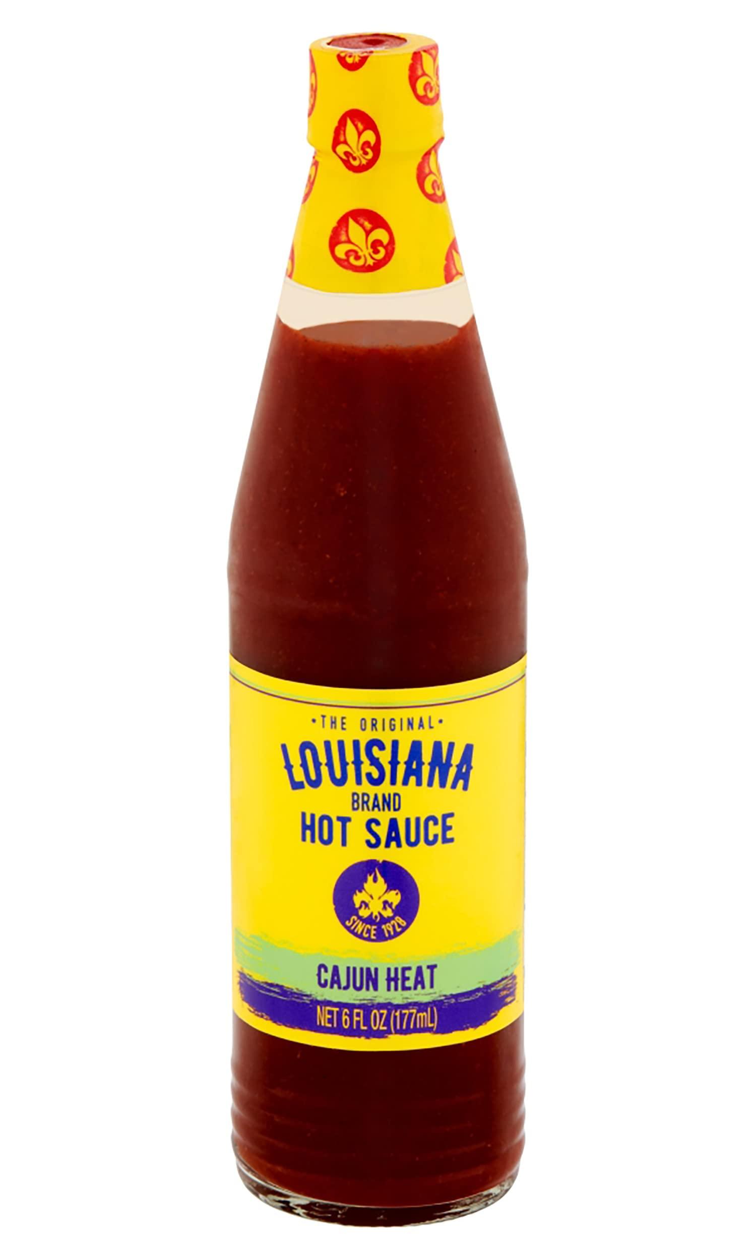 \"LOUISIANA\" Brand Louisiana Brand Hot Sauce, Cajun Heat Hot Sauce, 6 FL OZ Glass Bottle (Pack of 3)
