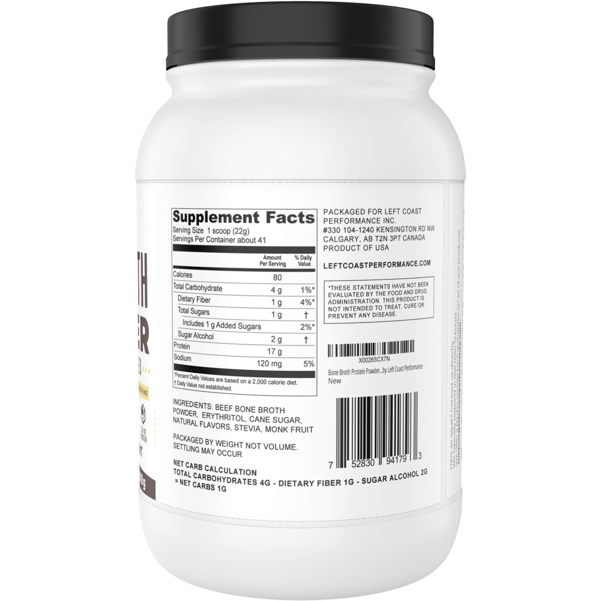 Left Coast Performance Left Coast Performance 2lb Pure Bone Broth and 2lb Vanilla Bone Broth