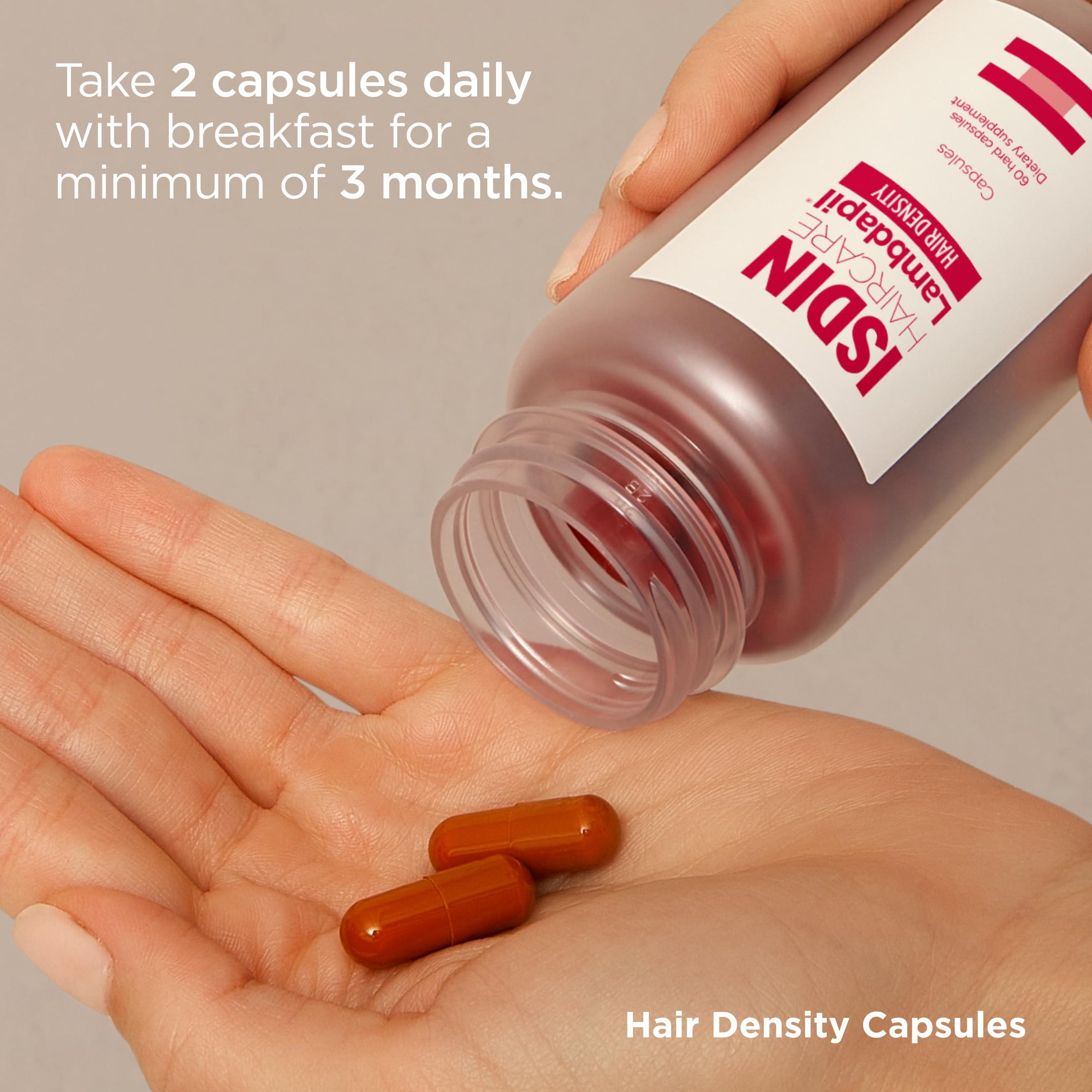ISDIN ISDIN Lambdapil Hair Density Capsules: Hair Thickening Vitamin Capsules for thinning Hair, 120 Capsules. 2-Month Supply