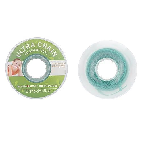 ANNWAH AnhuaDental Colorful Orthodontic Braces Rubber Chains,Dental Rubber Chains for Braces Power Chains for Orthodontic Treatment