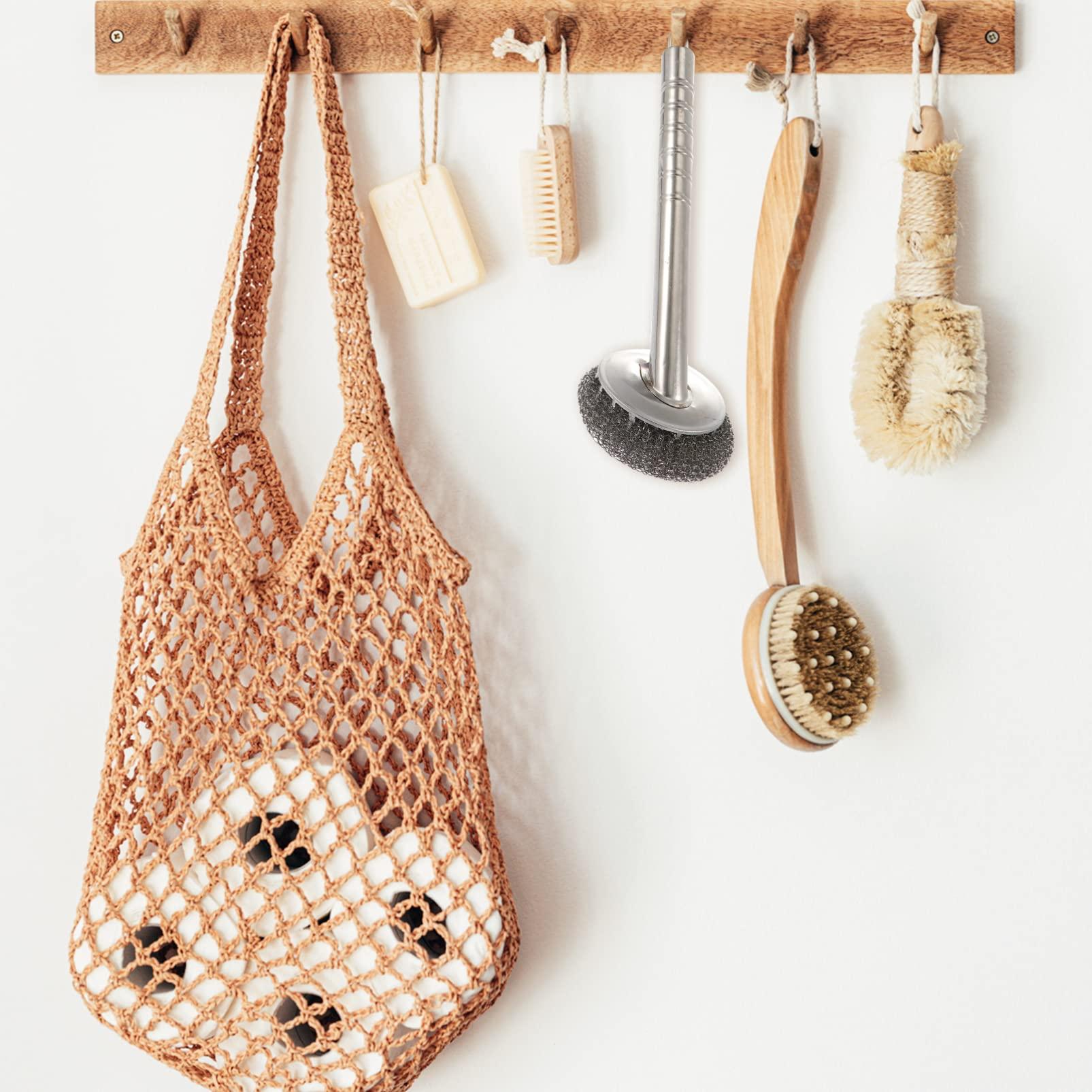 UPKOCH Wire Brush Brush: Helper Scrubber Dish Scouring Bowl Brush Steel Pot Practical Stainless Dishes Sturdy with Wok Ball for Dishwashing Pads Sink Pan Convenient Elastic