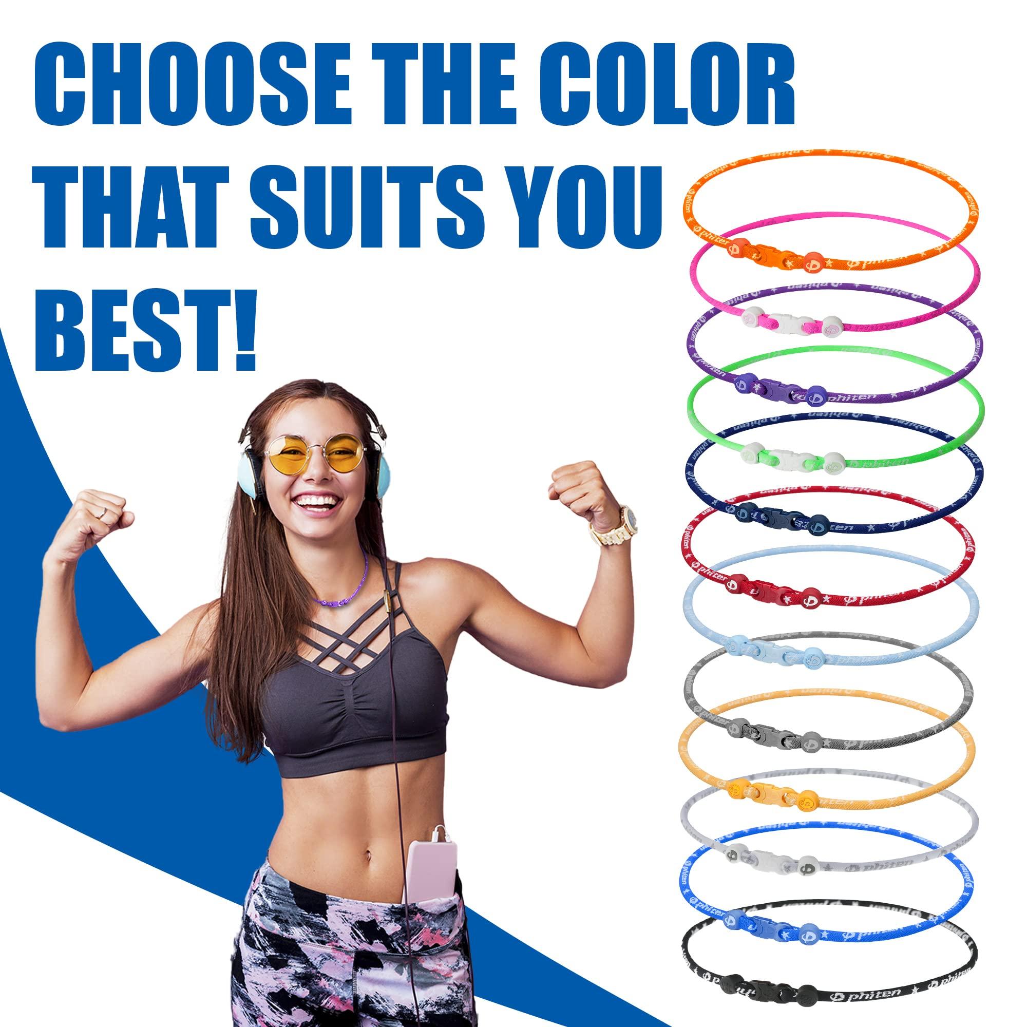 Phiten Phiten Titanium Classic Necklace - Sports Necklace Permeated with Aqua-Titanium Technology for Neck and Shoulder Tension - Elastomer Core with Micro Titanium Spheres - Pink,18 Inch