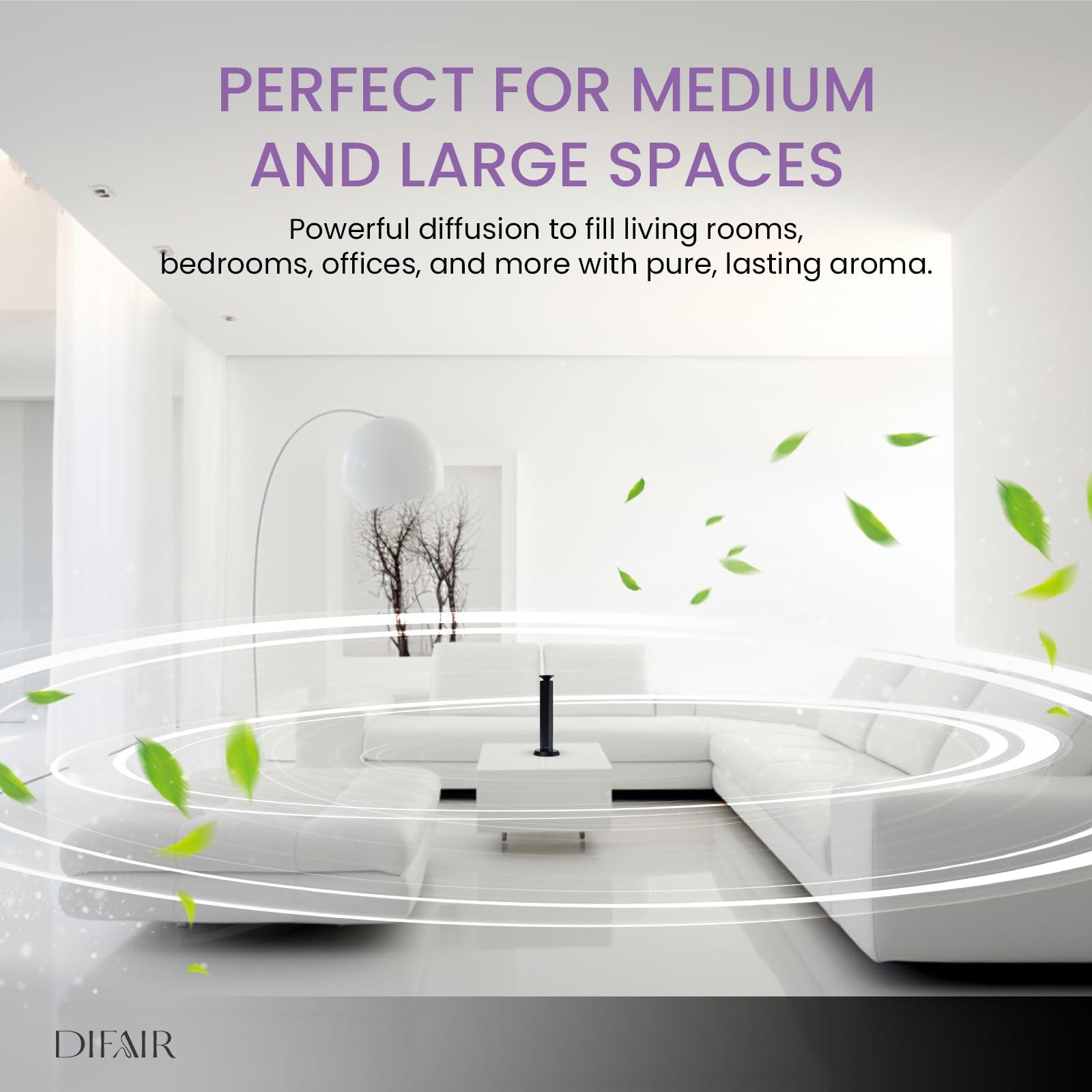 DIFAIR DIFAIR Rechargeable 10,000 mAh Aroma Diffuser - Hotel Collection Diffuser Oil Machine - Scent Diffuser for Home, Hotel, spa - Hotel Scent Diffuser - Perfect for Home Luxury scents