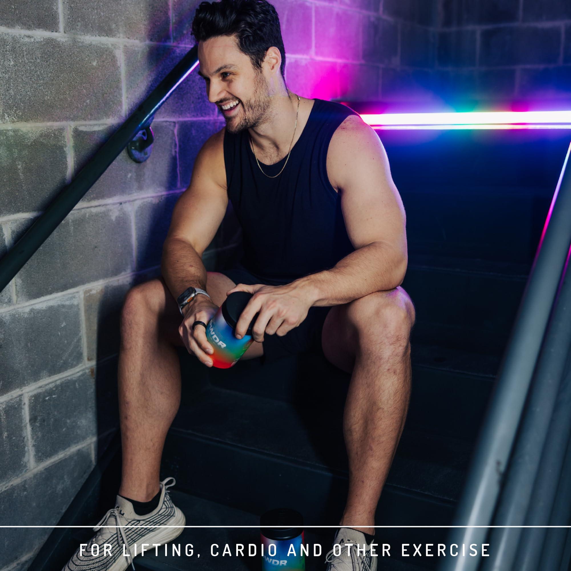 PWDRS PWDRS Pre-Workout Powder, All Natural Pre Workout for Energy, Pump, Endurance & Strength, with Caffeine (Rainbow Snowcone)
