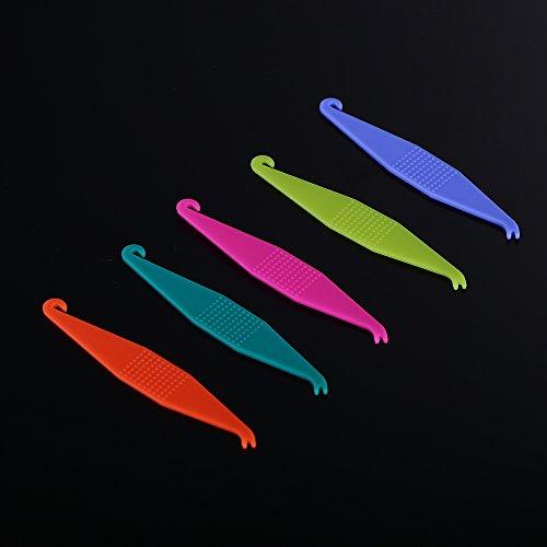 RZJZGZ RZJZGZ Dental Elastic Rubber Bands Placers for Braces Disposable Plastic Orthodontic Elastic Placers Multi-color (15PCS)