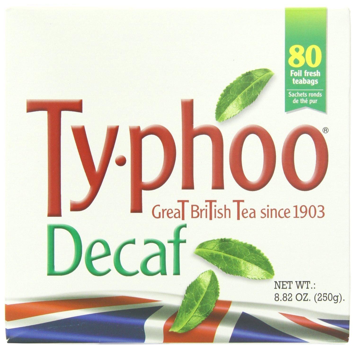 Typhoo Typhoo British Tea, Decaf, Foil fresh teabags, 80 Count