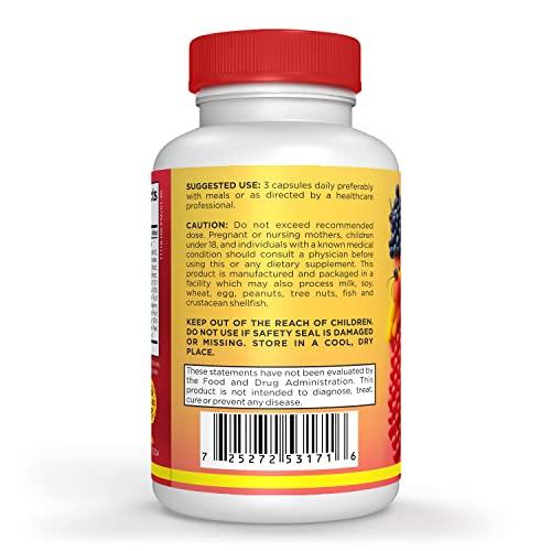 StarPass Labs Vegetarian Balance of Superfoods Reds Fruits and Greens | Vegan Vegetables Fruits and Veggie | Natural Balance of 90 Fruits, 90 Veggies Capsules for Men, Women and Kids | Nature Vitamins and Minerals