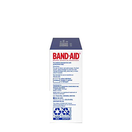 Band-Aid Band-Aid Brand Tough Strips Adhesive Bandage for Minor Cuts & Scrapes, All One Size, 60 ct