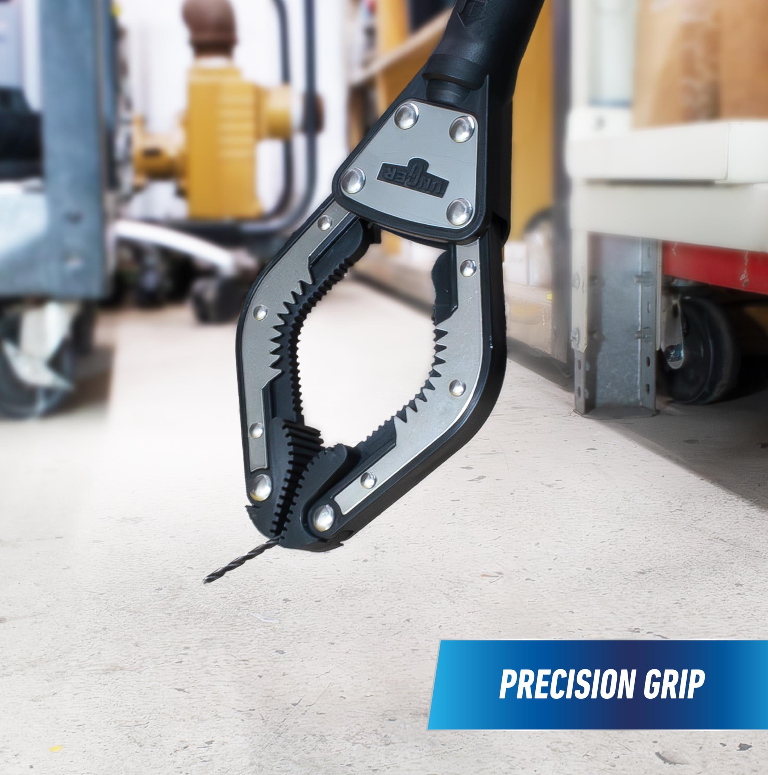 UNGER Unger Professional 42 Rugged Reacher Reacher Grabber Tool & Trash Picker, Outdoor Trash Picker Upper Tool, Heavy Duty Grabber Reacher, Claw Grabber Pickup Tool, Yard Clean Up