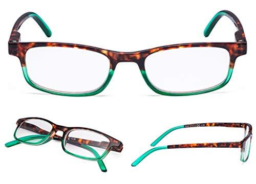 LUR READING GLASSES 5 pack Ladies Stylish Multicolor Readers for Women Reading with Small Lens +1.25