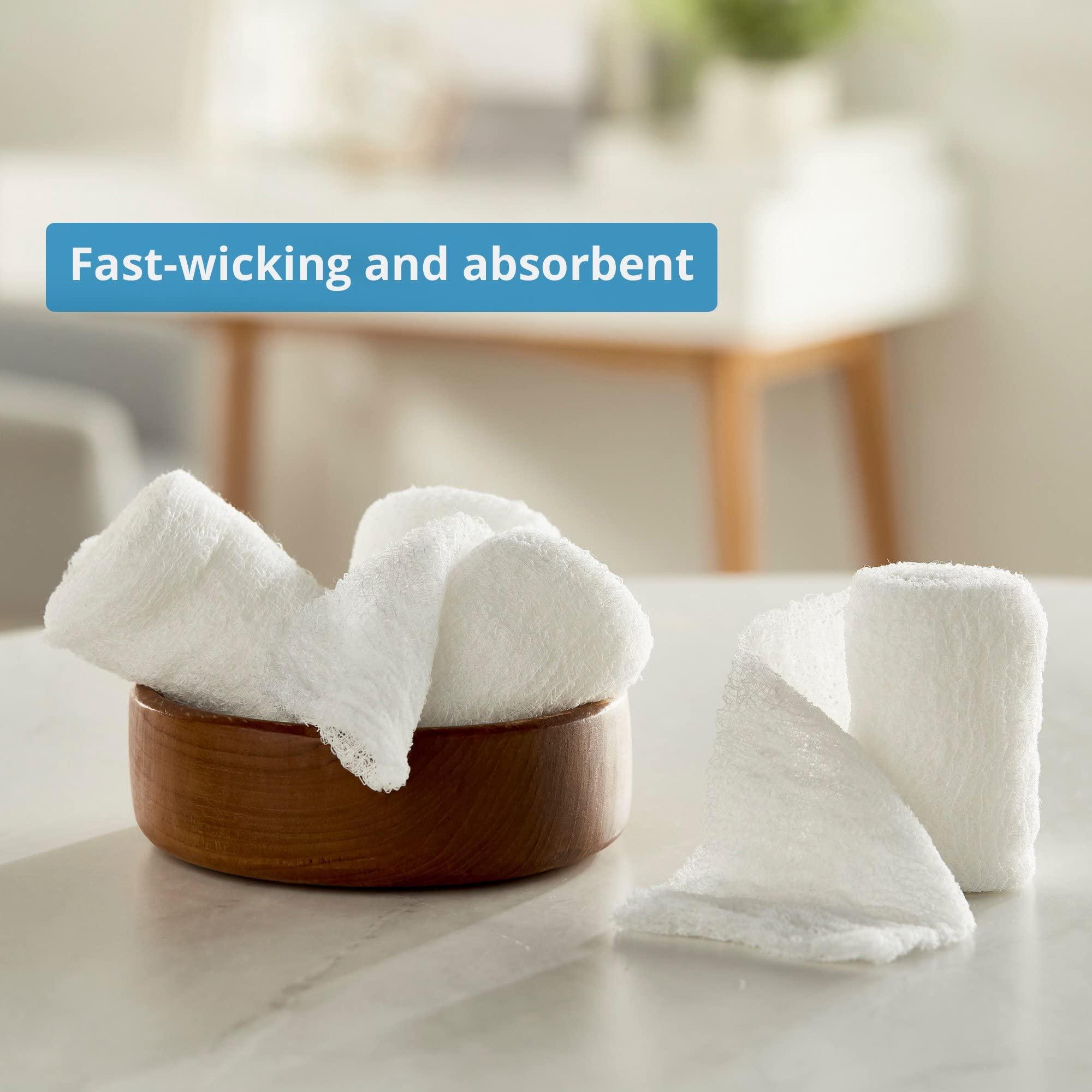 McKesson McKesson Gauze Bandage Rolls, Non-Sterile, 6-Ply, 100% Cotton, 3 2/5 in x 3 3/5 in, 96 Count