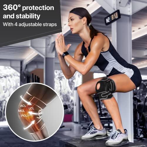 DR. BRACE DR. BRACE ELITE Knee Brace with Side Stabilizers & Patella Gel Pads for Maximum Knee Pain Support and fast recovery for men and women-Please Check How To Size Video (Mercury, Medium)