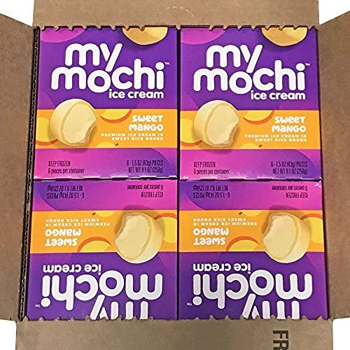 My Mo My Mochi Sweet Mango Ice Cream, 9.1 Ounce -- 12 per case.
