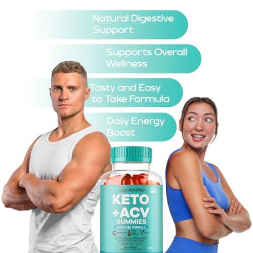 LIVORKA Ketolicious Keto ACV Gummies Advanced Formula, Ketolicious Gummies, 60 Gummies for 1 Month