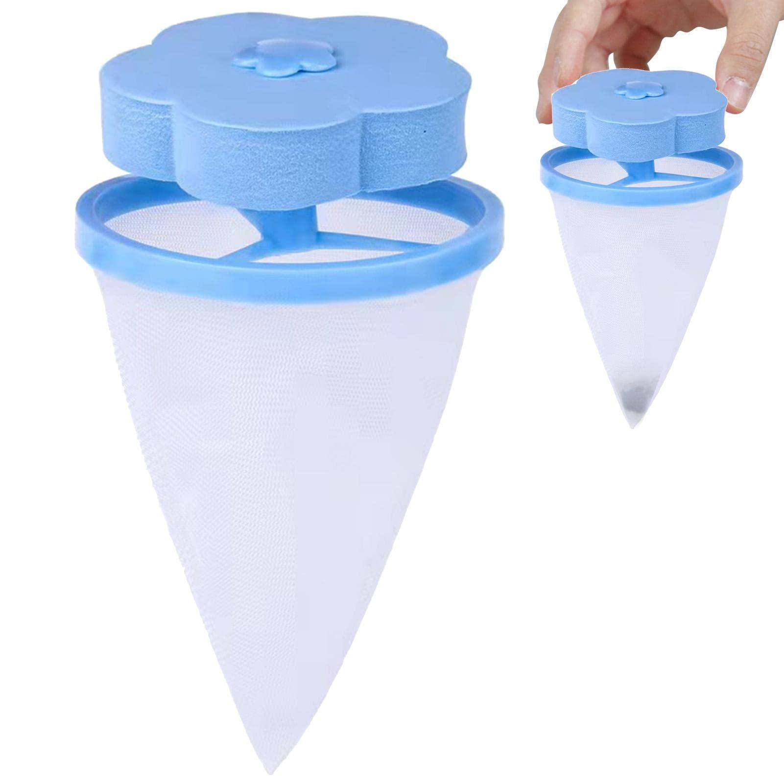 Bavokon 4 Pcs Hair Filter Cleaning Mesh Bag | Floating Lint Hair Catcher | Lint Catcher For Laundry | Pet Hair Remover For Laundry,Washing Machine Floating Lint Mesh Bag | Clean Pet Bedding In Washing Machine