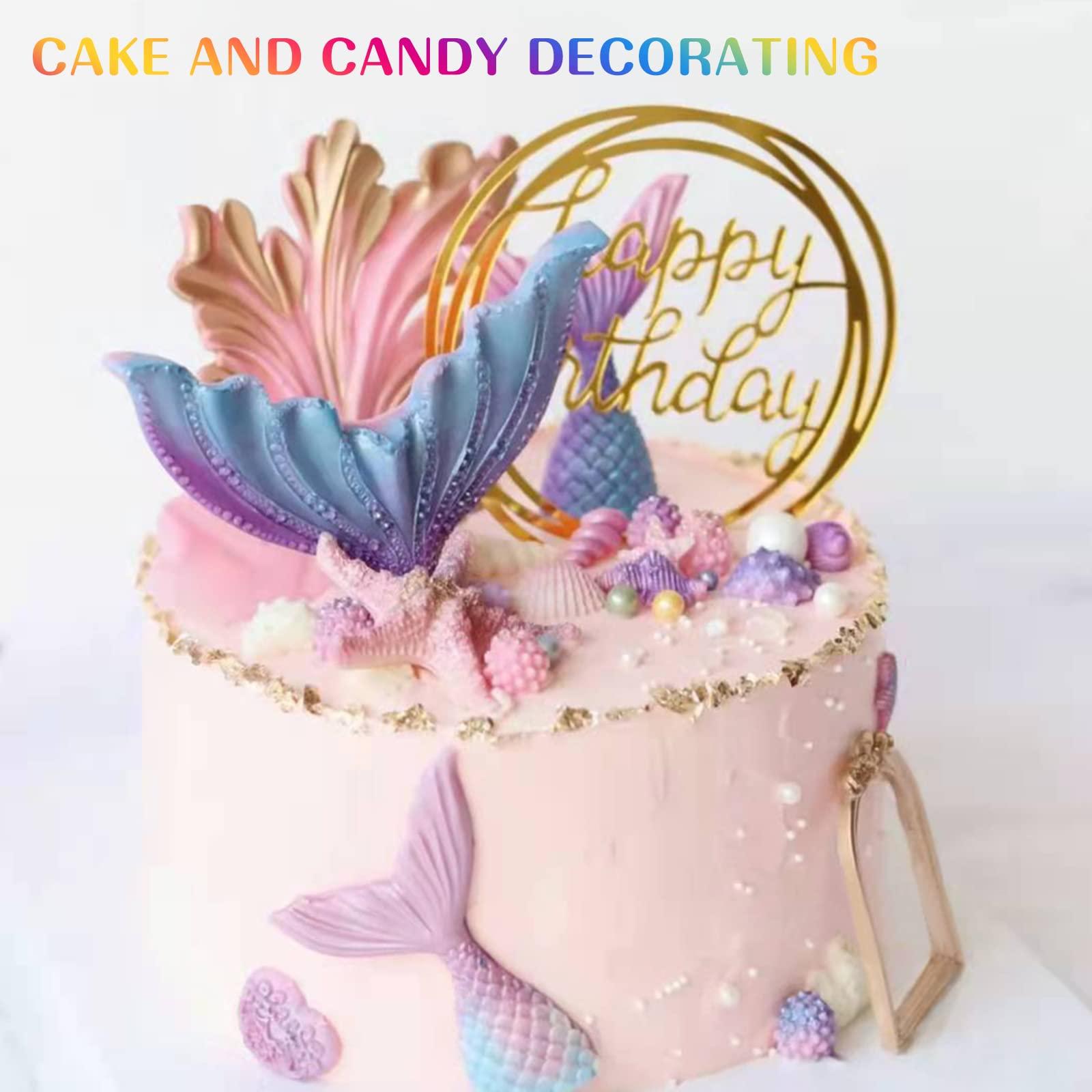 E-Kongton E-Kongton Edible Glitter for Drinks: Luster Dust Set 8 Colors, Cakes Decorating, Strawberries, Fondant, Gum Paste.Luster Dust Edible Set for Baking Decoration(3gram each bottle)