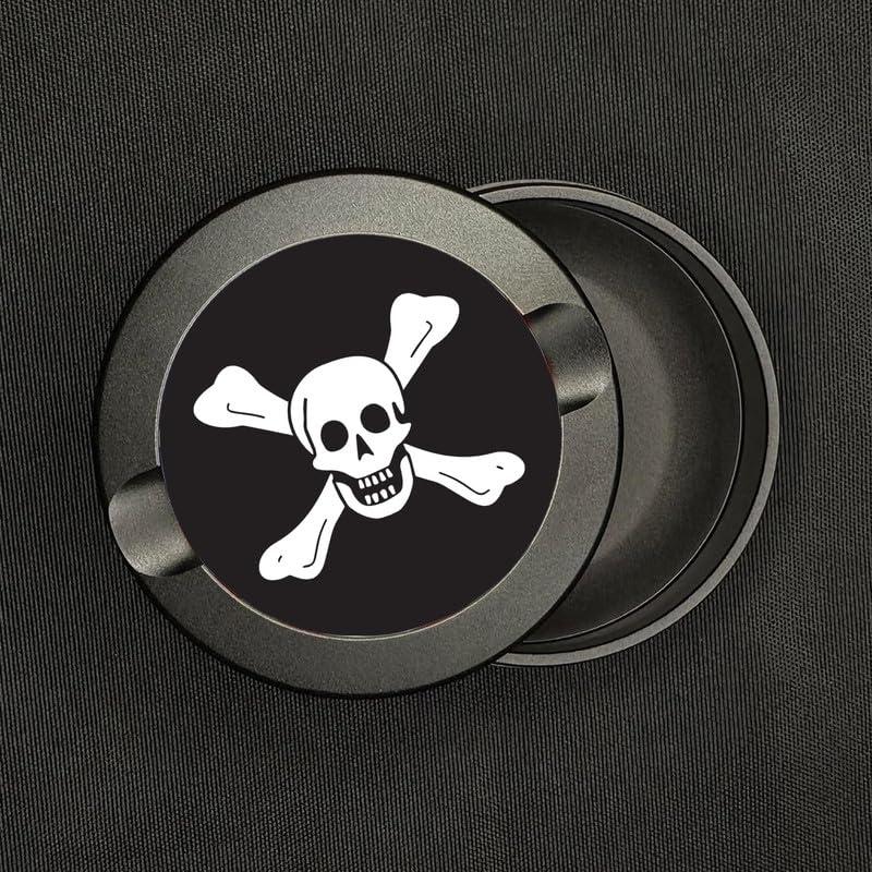 Brotherhood Metal Zyn Container | Metal Zyn Holder | Zyn Metal Can | Metal Container for Zyn|Metal Zyn Pouch Cans | Pirate Flags Pirates Booty | Metal Zyn Pouch | Pirate Richard Morley Skull and Crossbones