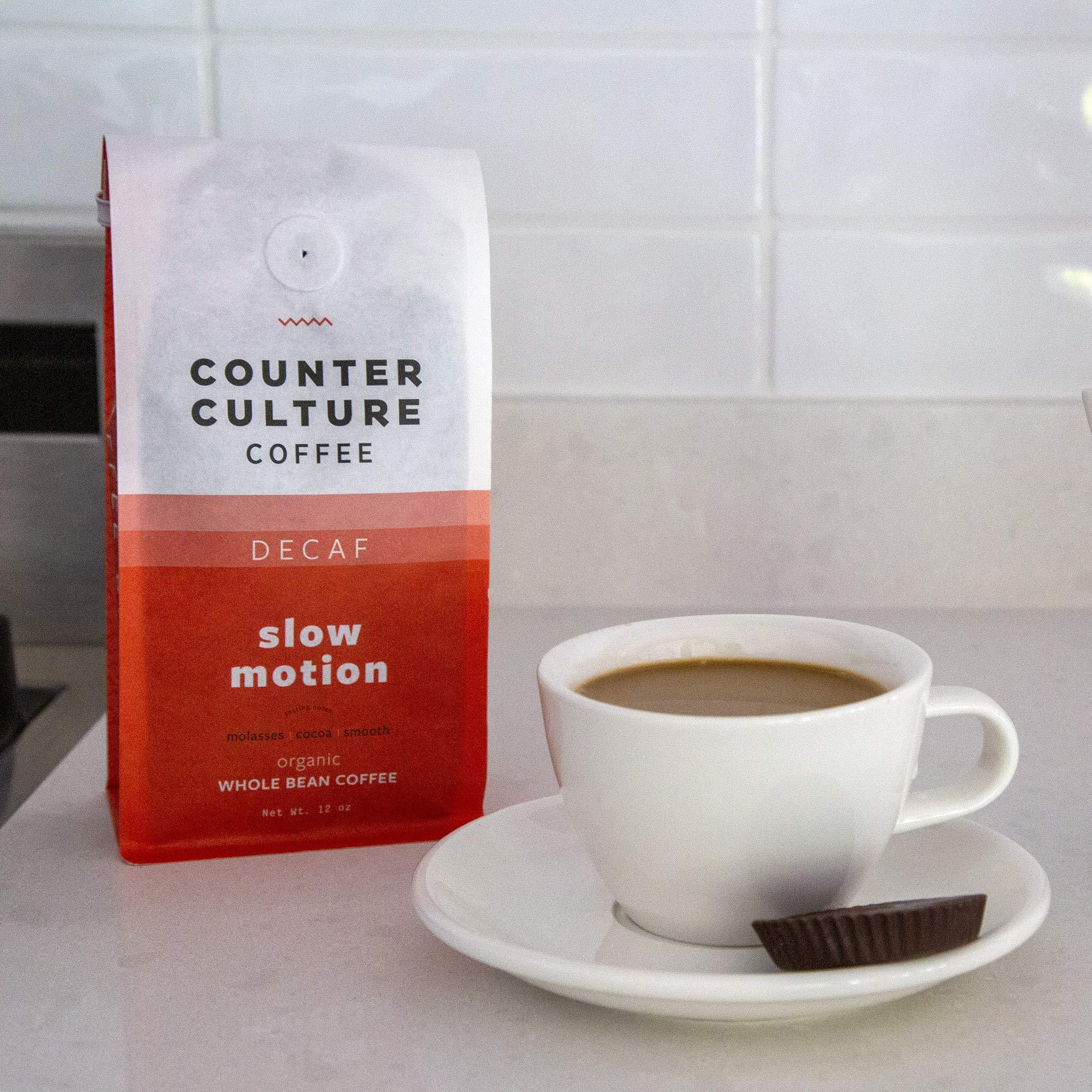Counter Culture Coffee Counter Culture Coffee Slow Motion Decaf - Medium Roast, Organic, Sustainably Farmed, Kosher, Whole Bean Coffee, 12 oz (1 Bag)
