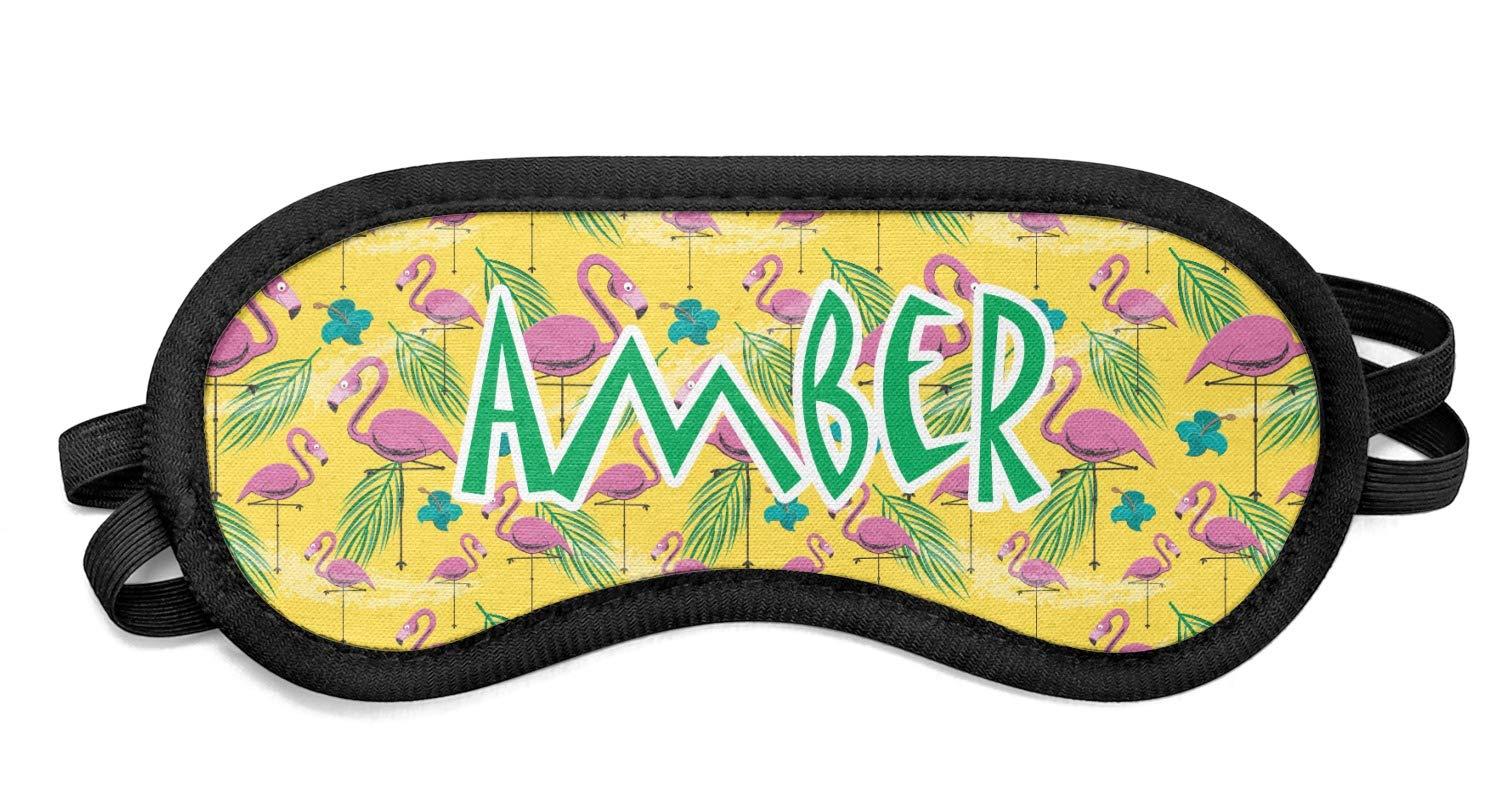 RNK Shops Personalized Pink Flamingo Sleeping Eye Mask - Small
