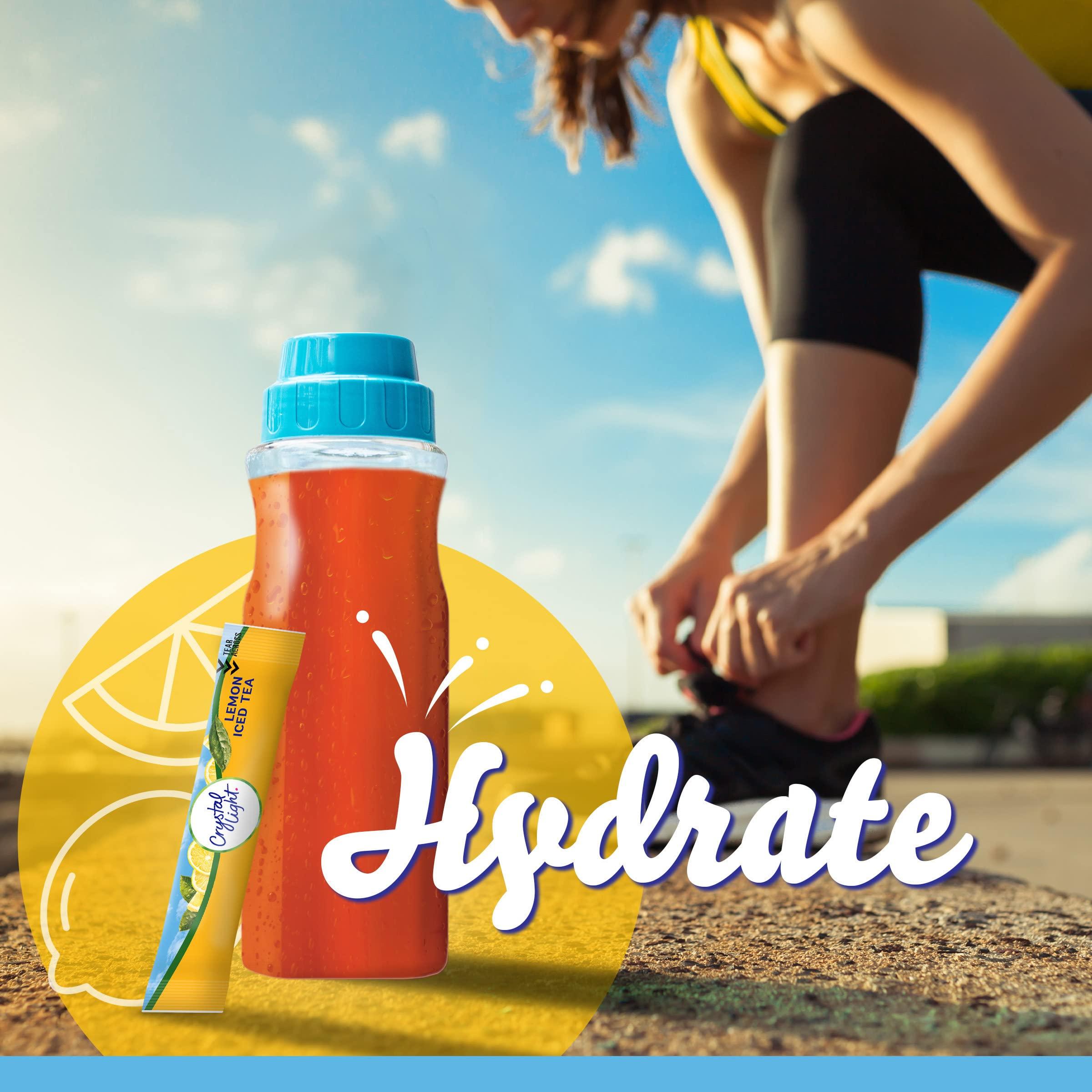 Crystal Light Crystal Light Lemon Iced Tea Naturally Flavored with other natural flavor Powdered Drink Mix, 120 ct Pack, 12 Boxes of 10 On-the-Go-Packets