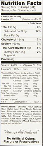 John Macy John Macy Cheese Crisps Cheddar Asiago, 4.5000-ounces (Pack of6)