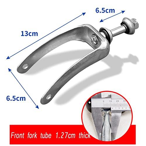 Wheelchair wheels A Wheelchair Accessories Front Fork Front Wheel Assembly with Bearing Manual Wheelchair Steering Wheels 8 Inch Front Small Wheels (Color : Black)