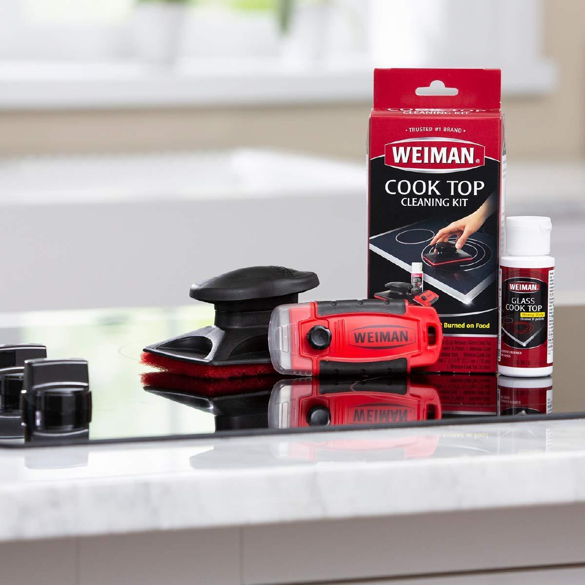 Weiman Weiman Complete Cook Top Cleaning Kit - Cook Top Cleaner and Polish 2 oz, Scrubbing Pad, Cleaning Tool, Cook Top Razor Scraper