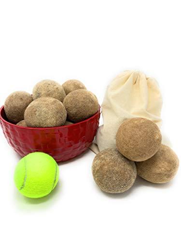 Alpaca Home Alpaca Home 100% Alpaca Wool Dryer Balls - Felted - Set of 3 - Made in USA - All Natural Colors - Hypoallergenic