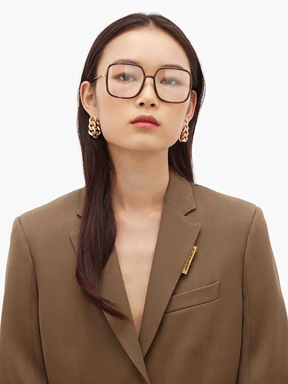 BIGGY BIGGY Oversized Square Blue Light Blocking Glasses - Ultralight Anti Eyestrain | Reduce Eye Strain Nerd Glasses, Reading book/TV/Computer/Gaming Frames for Women Men, Anti UV (rectangle leopard)