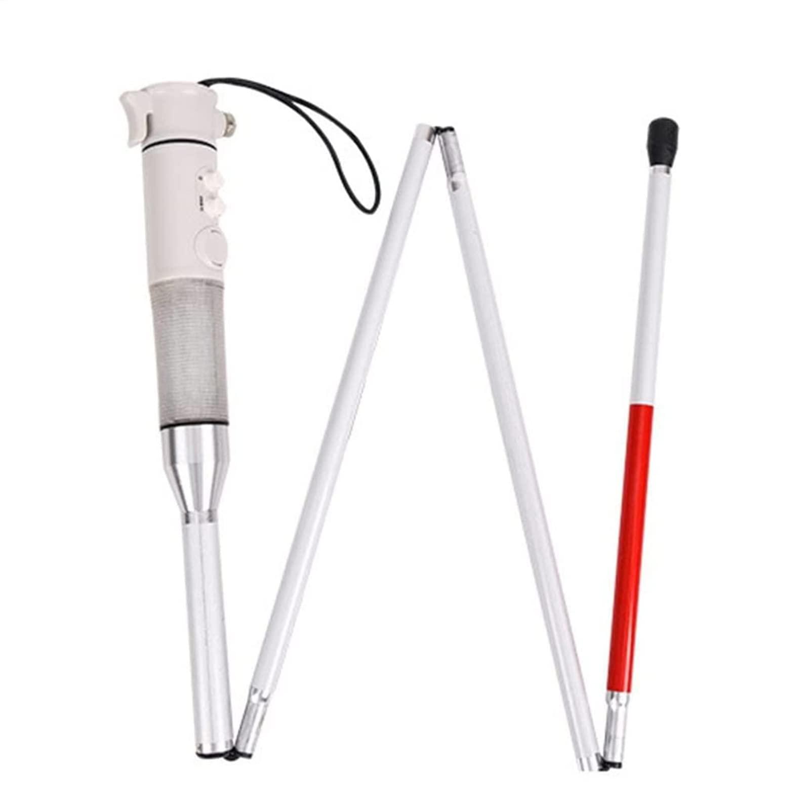 VEXIGO Smart Walking Cane Blind Crutch - acousto-Optic Electronic Blind Cane - Folding Cane Elder Cane LED Walking Trusty Sticks - Cane Visually impaired aids