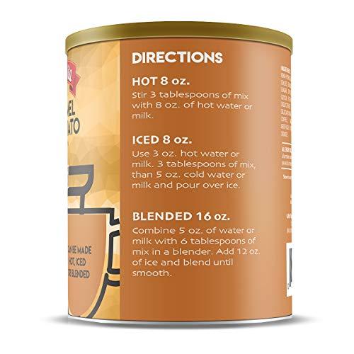 Caffe D'Vita Caffe D’Vita Caramel Macchiato - Coffee Caramel Macchiato, Caramel Instant Coffee, Latte Mix, Gluten Free, No Cholesterol, No Hydrogenated Oils, Kosher-Dairy, Caramel Macchiato Coffee - 1 Lb Can