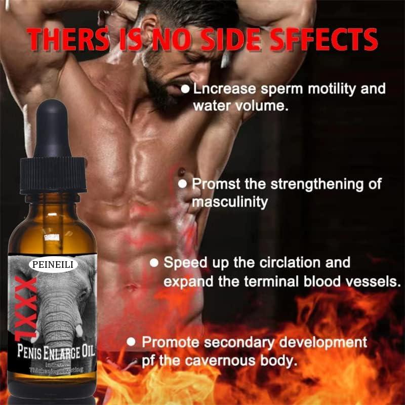 PEINEILI XXXL Large Size Oil Enlarge and Permanent Thickening Growth Men Energy Massage Essential Oil for Sex, Increase Dick Liquid for Health Care, Lateness Performance,Strength (3 Pack)