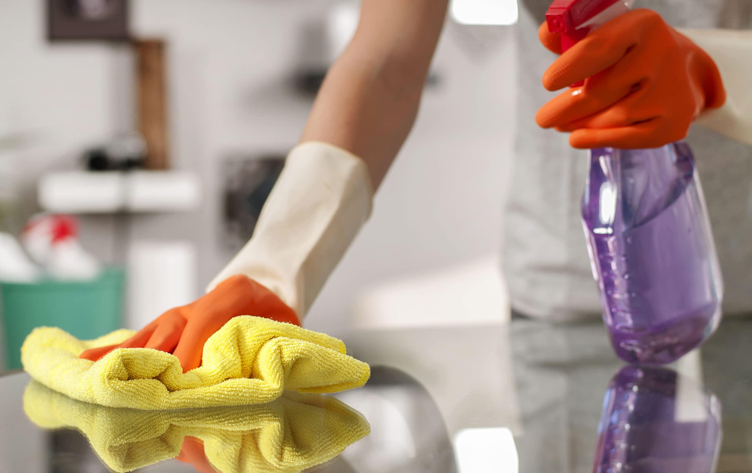 Direct Mop Sales, Inc. Direct Mop Sales, Inc. Professional 16x16 Inch Microfiber Cleaning Cloths - Yellow Pack of 12-300 GSM Terry Cloth - Ideal for Dusting and General Cleaning