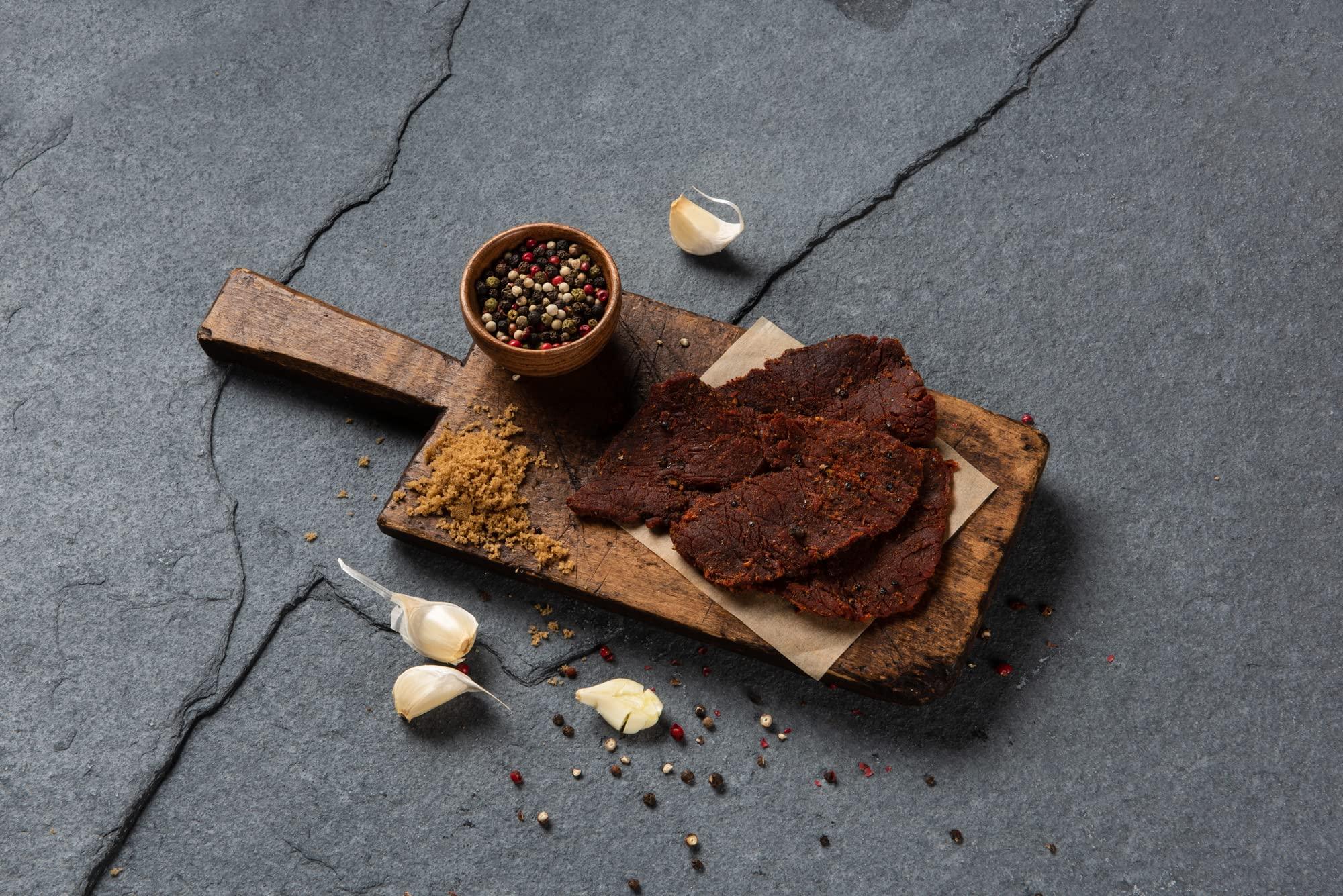 fusionJerky Fusion Jerky Artisan Beef Jerky, Japanese BBQ, 2.5 oz - All Natural, 10g Protein, Premium USA Sourced Meat, Gluten Free, Prime Cuts, No Nitrates, No Added MSG, No Preservatives, Made in USA