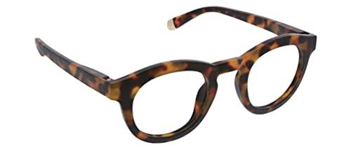 Peepers by PeeperSpecs Peepers by PeeperSpecs Oprah\'s Favorite Women\'s Stardust Round Blue Light Blocking Reading Glasses - Tortoise +2.00