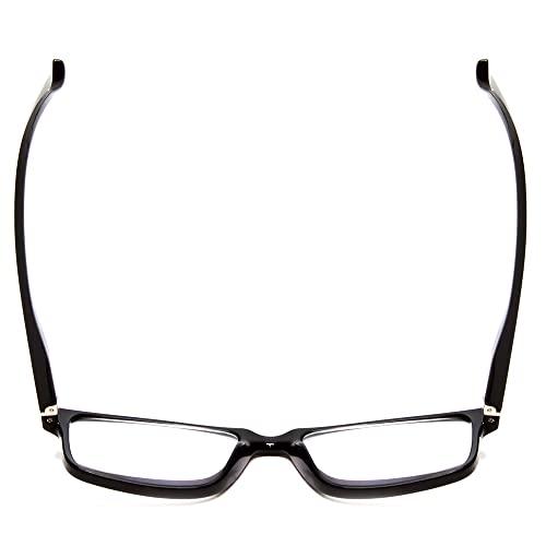 Medspex Medspex Blue Light Blocking Reading Glasses +0.75 Black Men Women Designer Computer Readers Trendy Durable Modern Eyeglass