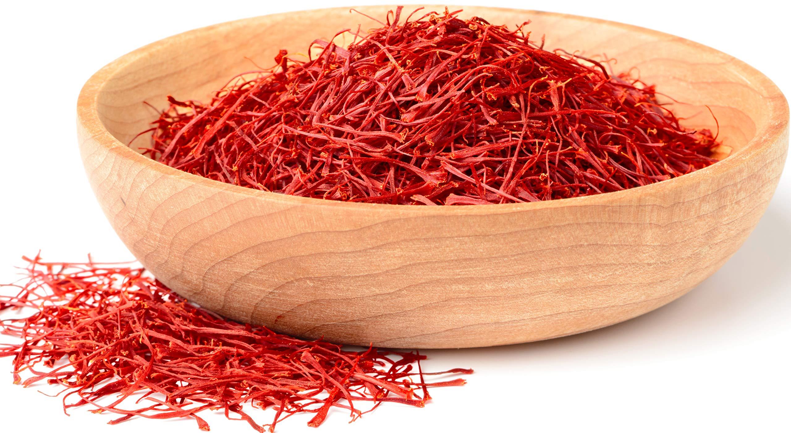 Vanilla Bean Kings Premium Saffron Threads, Pure All Red Saffron Spice | Super Negin Grade | For Culinary Use Such as Tea, Paella, Golden Milk, Rice, & Risotto (5 Grams)