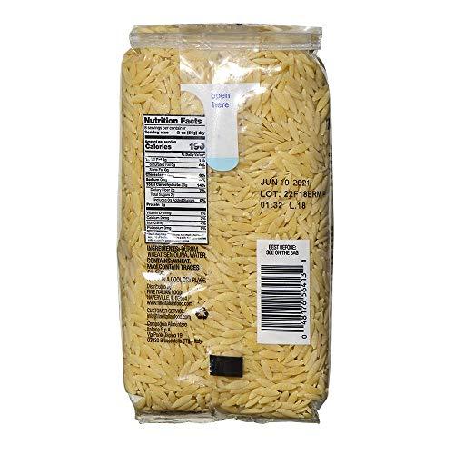 Mantova Mantova Italian Bronze Die Orzo Pasta - 100% Durum Wheat Semolina Bronze Die Orzo - 16 Oz - Product Of Italy (Pack of 6)
