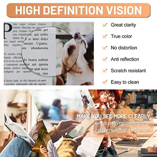 MARE AZZURO MARE AZZURO Reading Glasses for Women Glossy Readers 5.0 Stylish Reader Round Eyeglasses +5.00 with Spring Hinge