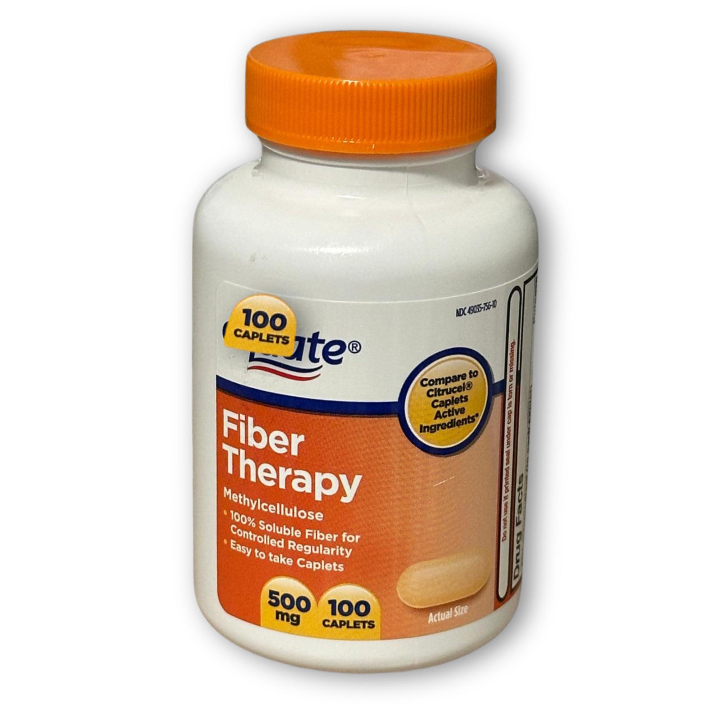 FUSION SHOP STORE Smart choices, meaningful life! Fiber Therapy Methylcellulose 500mg,100ct (Pack of 1), Boxed by Fusion Shop Store