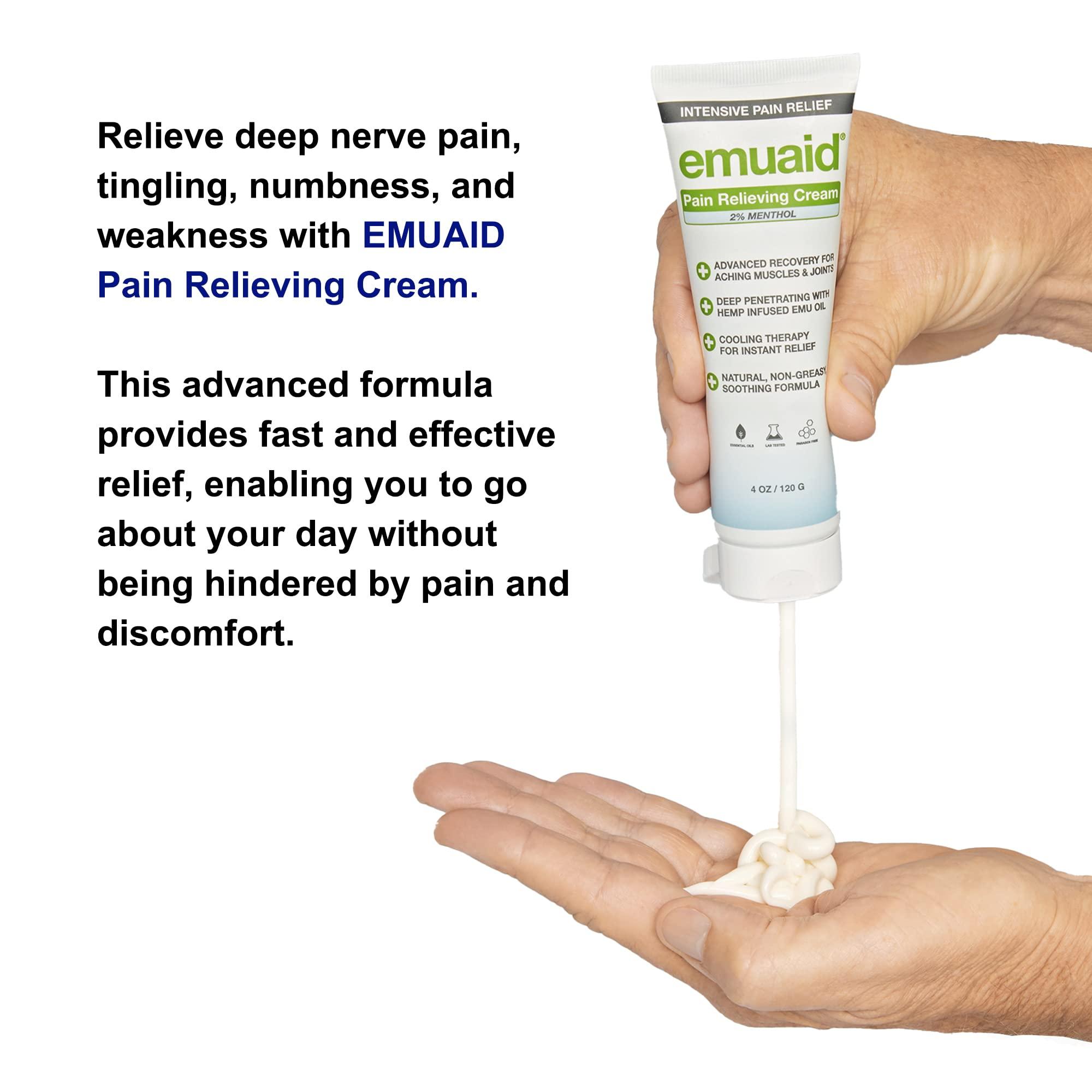 emuaid emuaid EMUAIDMAX Neuropathy Premium Bundle - EMUAIDMAX Maximum Strength 2oz with Pain Relieving Cream 5oz Ionic Silver Socks