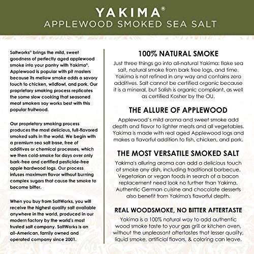 SaltWorks SaltWorks Yakima Applewood Smoked Sea Salt, Artisan Pour Spout Pouch, 8 Ounce