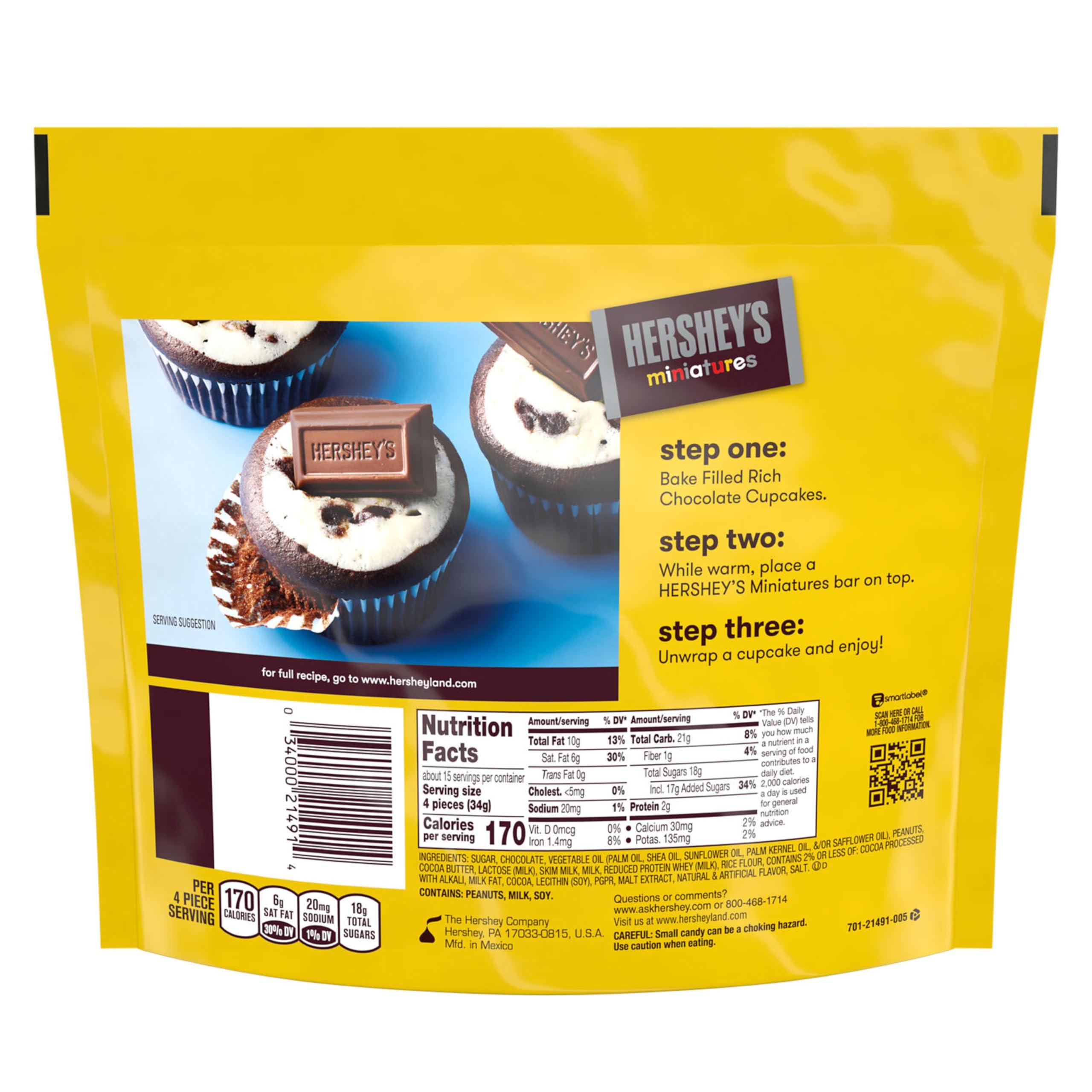 HERSHEY'S HERSHEY\'S Miniatures Assorted Chocolate Candy Family Pack, 17.6 oz