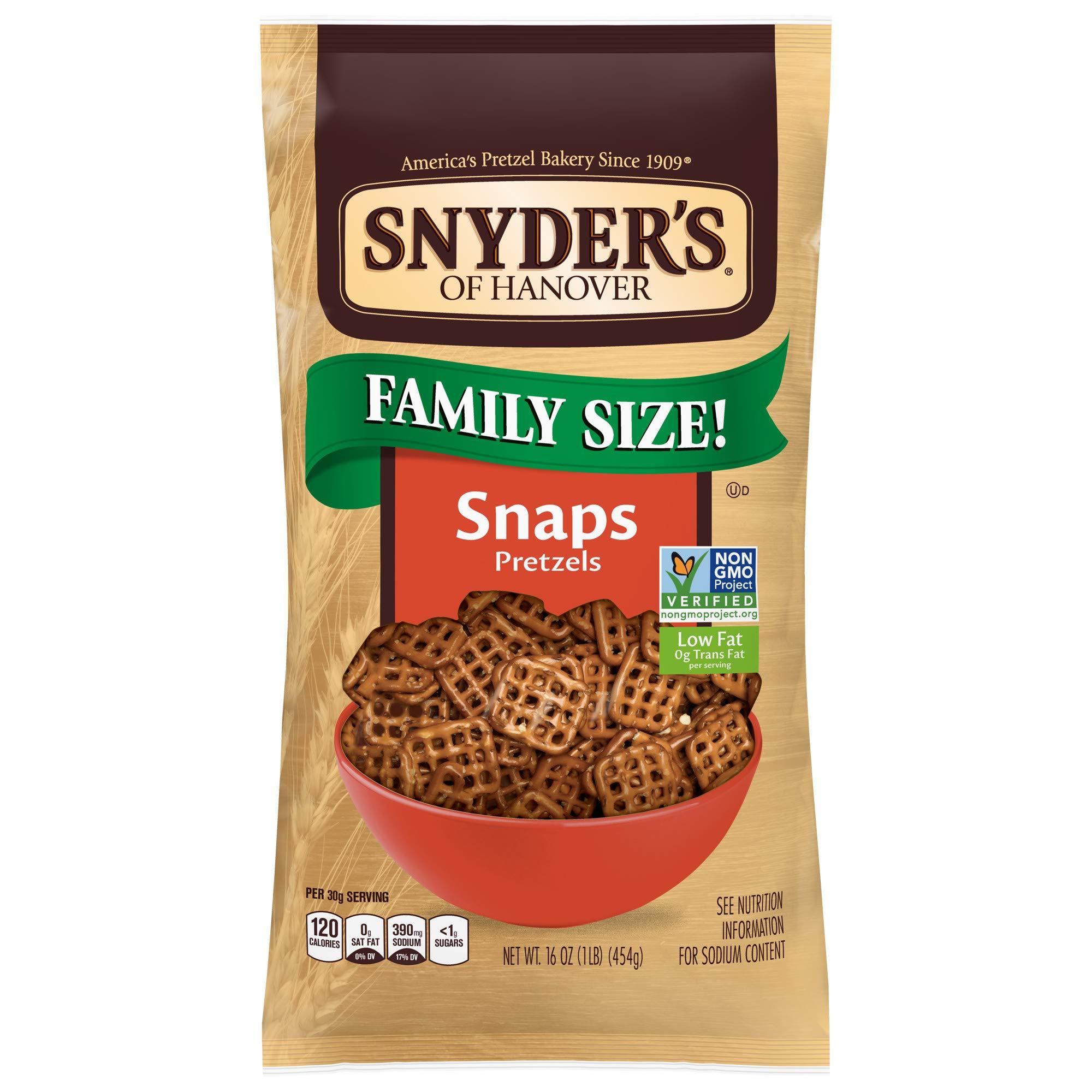 Snyder's of Hanover Snyder's Pretzel Snaps 16oz (Pack of 2)