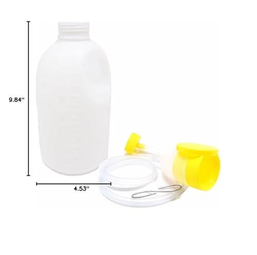 YUMSUM YUMSUM Male Men's Travel Bed Urinal Pee Bottle 1700 ML Urine Collector with Tube
