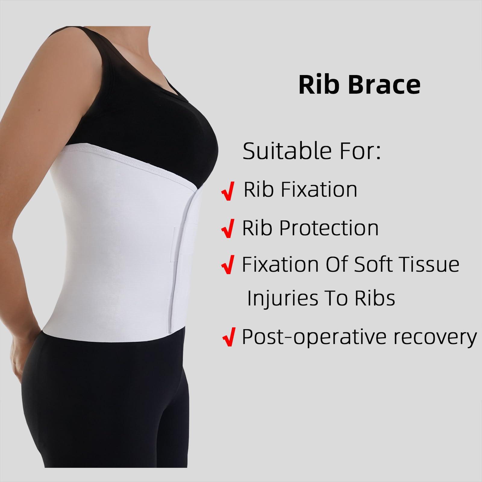 TIERSINI TIERSINI Broken Rib Brace for Women and Man, Rib Compression Wrap, Postoperative Recovery from Rib Fracture (XXX-Large)