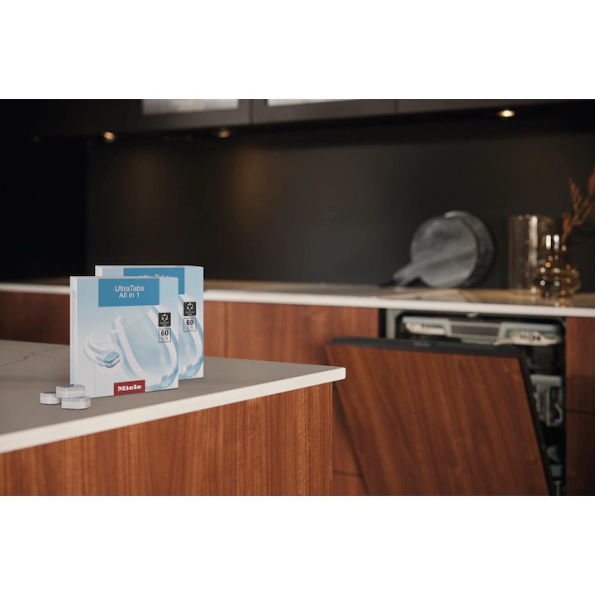 Miele Miele UltraTabs All-in-One Dishwasher Detergent Tabs, Compatible with All Dishwashers, 60 Tabs, 2 Pack