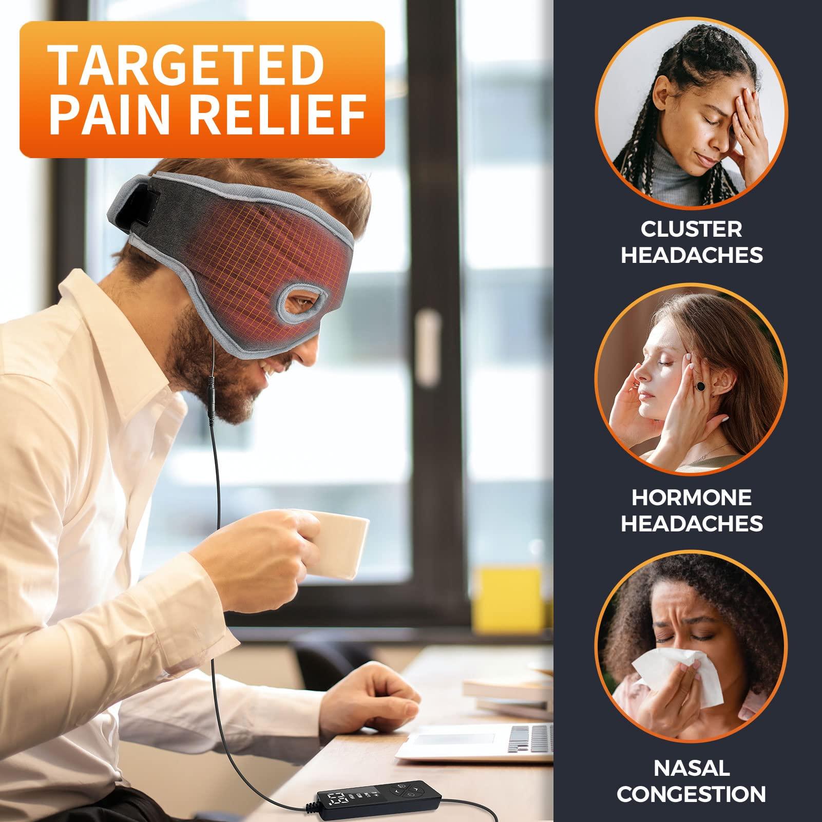 ELEKHEAL ELEKHEAL Sinus Relief Mask with 3 Heat Settings for Sinus Pressure Relief, Face Heating Pad for Face, Sinusitis, Tension Headache Relief