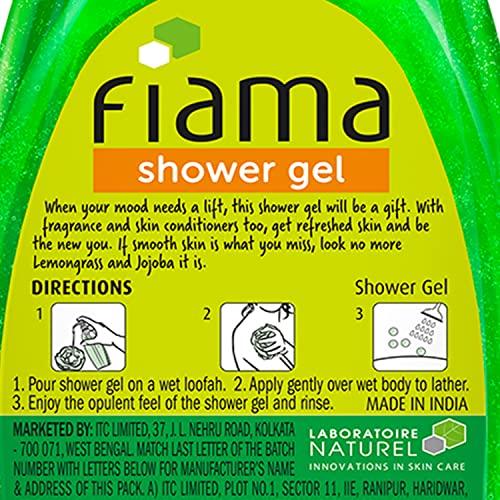 ITC Fiama Shower Gel, Lemongrass and Jojoba, 550ml